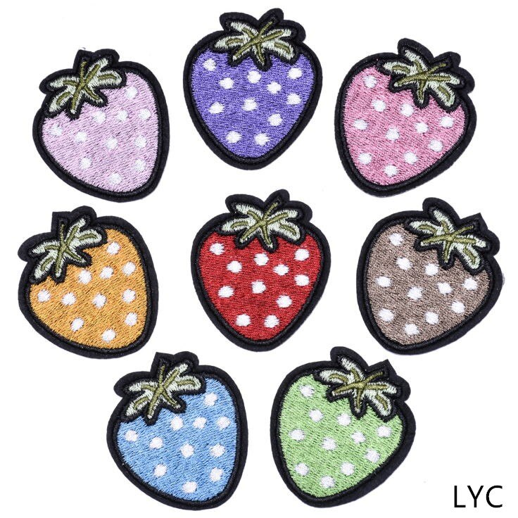 新入荷10枚入りフルーツ刺繍ワッペン アイロン接着/縫い付け - Sewing Id のレビューと価格