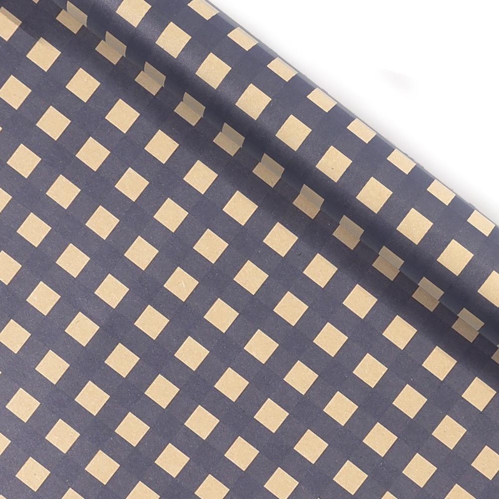 ブルーグリッド包装レトロギフト包装紙クラフト紙ヴィンテージ海 - Pattern Tissue Paper のレビューと価格