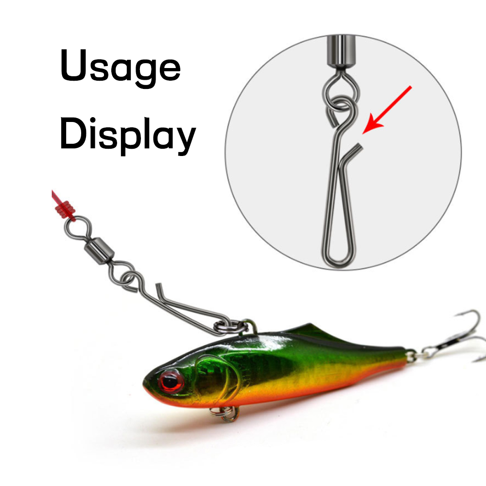 100 個海水釣りステンレス鋼オープンアイぶら下げスナップク - Hook Eye Fastener のレビューと価格