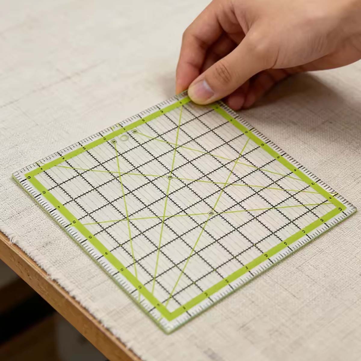 4個入りアクリル製正方形キルティング定規セット+24個の滑り - Quilting Ruler Square のレビューと価格