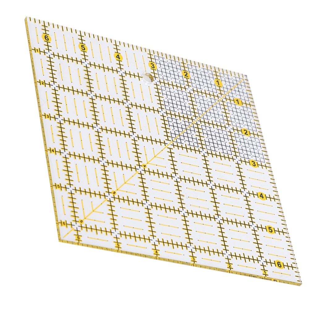耐久性のある6.5x6.5インチの正方形キルティング定規透明 - Quilting Ruler Square のレビューと価格