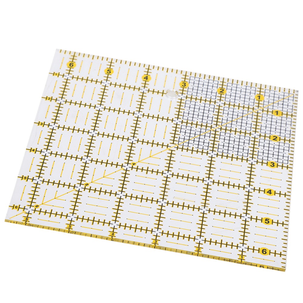 耐久性のある6.5x6.5インチの正方形キルティング定規透明 - Quilting Ruler Square のレビューと価格