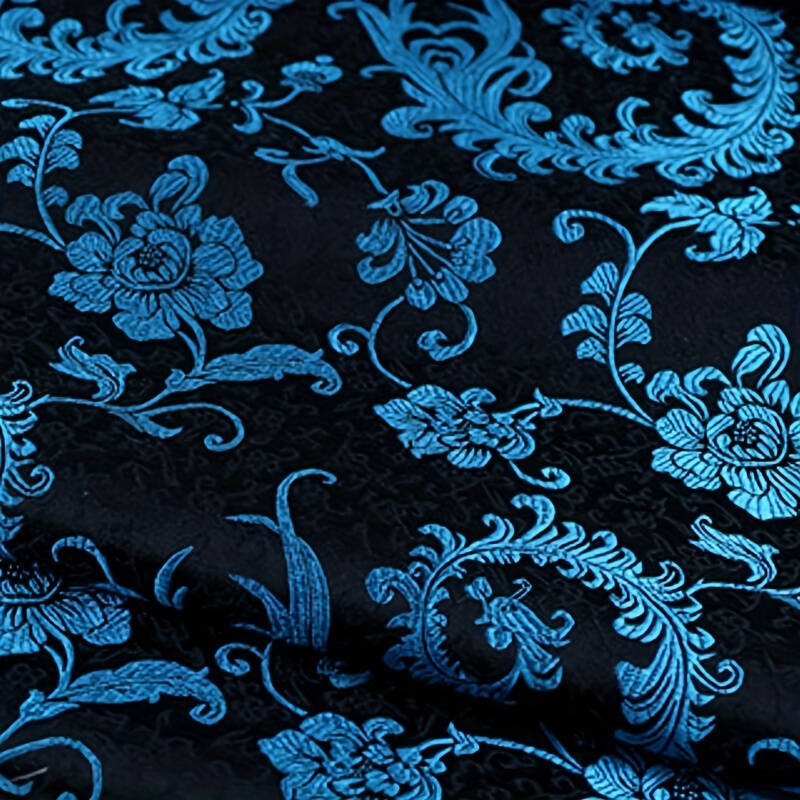 3Dブルーフェニックステールブロケード生地 — 衣類、DIY - Sewing Cloth のレビューと価格