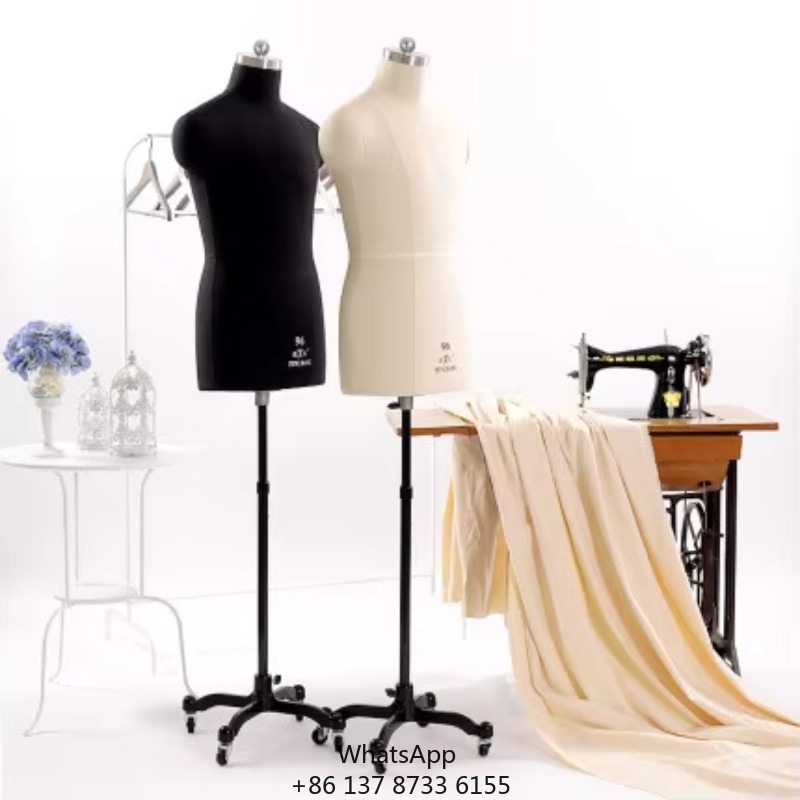 男性用ハーフボディ仕立てマネキン、縫製用大人用フルスケール裁 - Dress Form Mannequin のレビューと価格