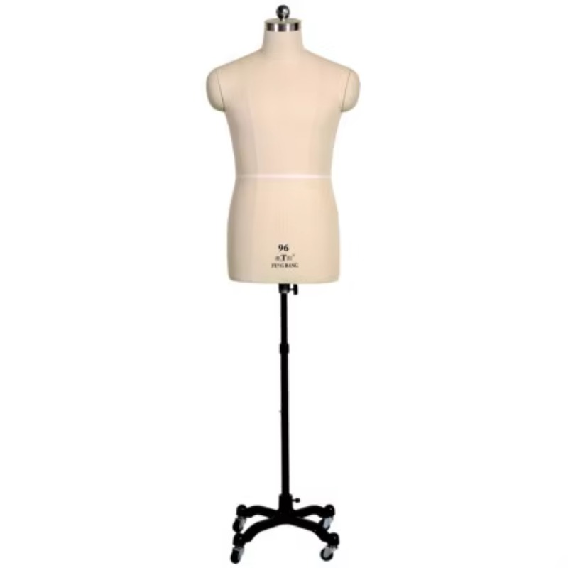 男性用ハーフボディ仕立てマネキン、縫製用大人用フルスケール裁 - Dress Form Mannequin のレビューと価格