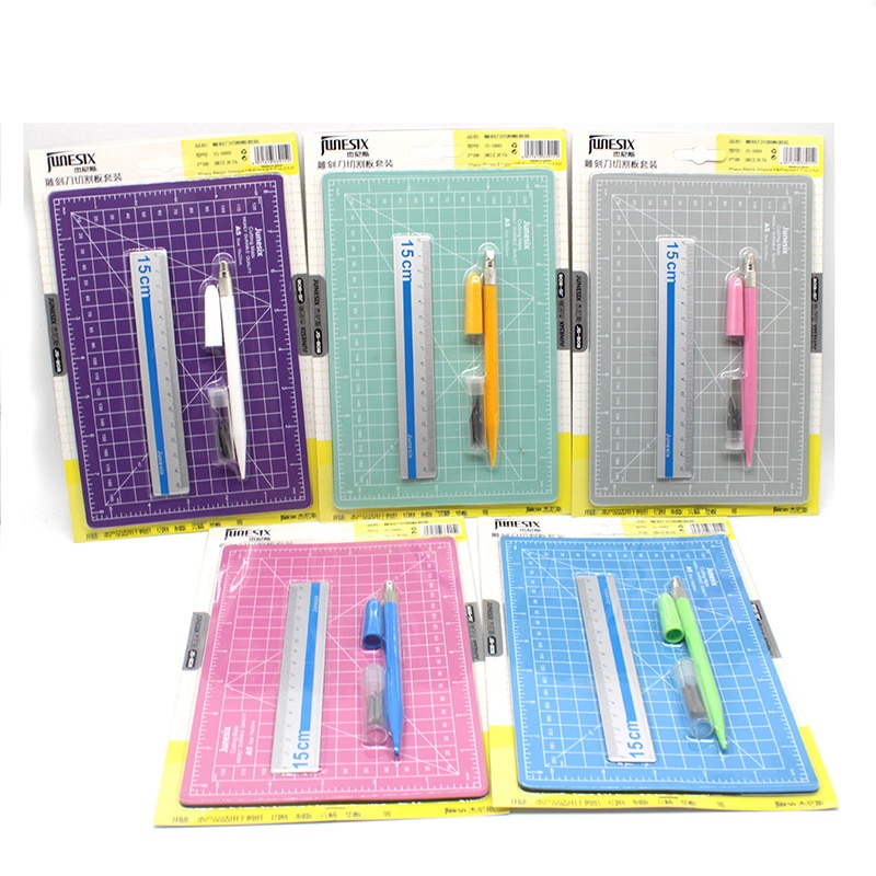 1 セット A5 カッティングマット定規彫刻ペンナイフ両面自 - Cutting Mat Self Heal のレビューと価格