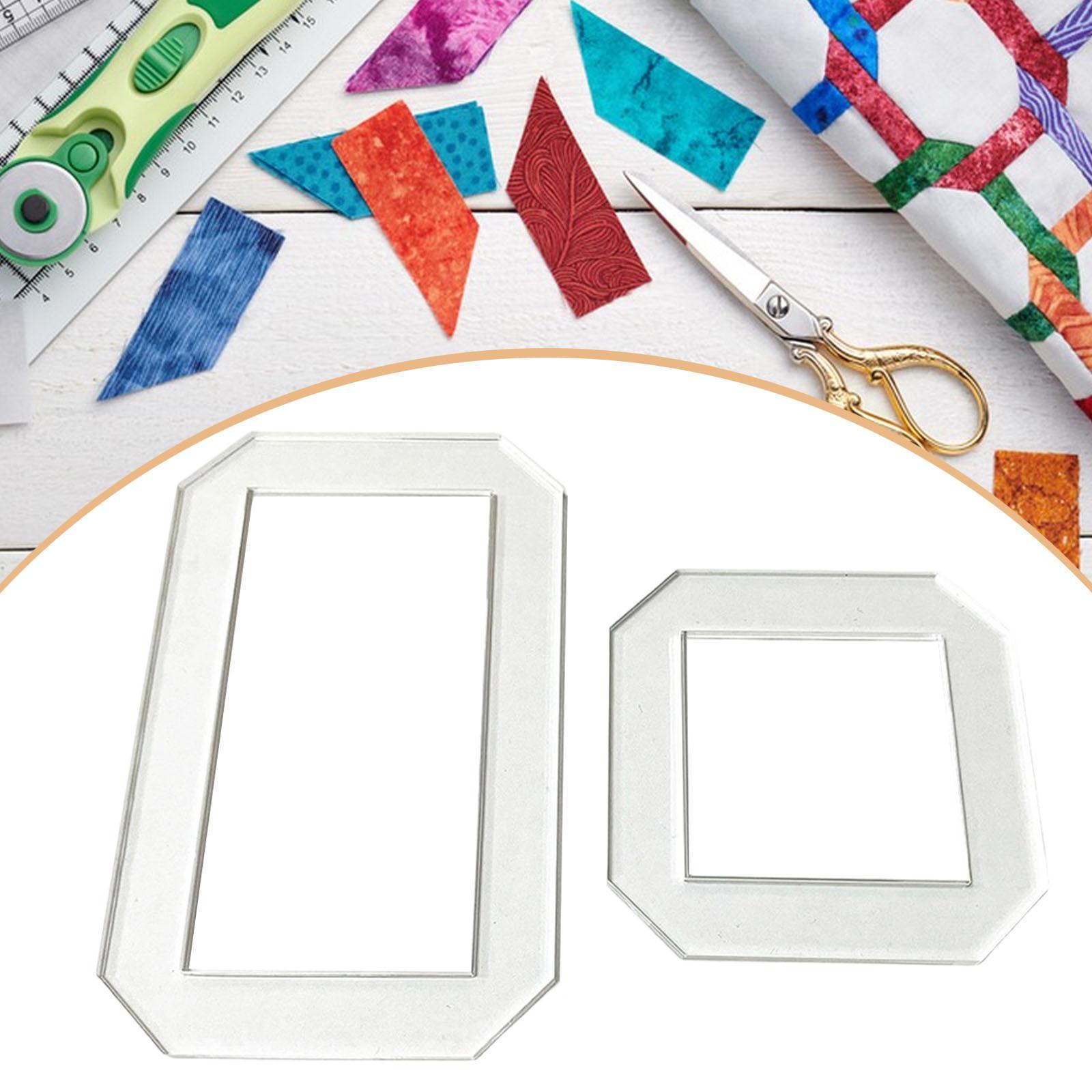 2 個のキルティングテンプレート キルトステンシル定規 使い - Quilting Ruler Square のレビューと価格