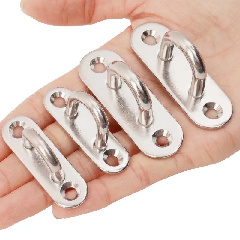 ステンレス製オーバルフック、頑丈な壁掛けU字型ハンガーリング - Hook Eye Fastener のレビューと価格