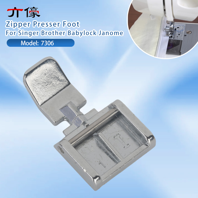 幅広左右ジッパー押さえ金具、ローシャンク用、スナップオン式、 - Zipper Foot Presser のレビューと価格