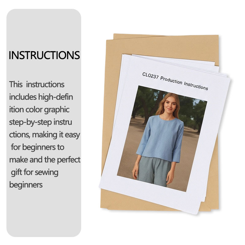 女性用リネンブラウスの縫製パターン（8サイズ：XS-4XL） - Textile Sewing Patterns のレビューと価格