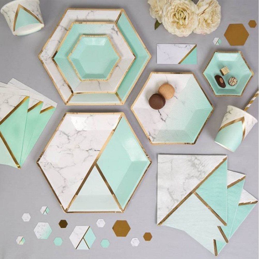 16枚入り ミントグリーン ブロンズ柄 ペーパーティッシュナ - Pattern Tissue Paper のレビューと価格