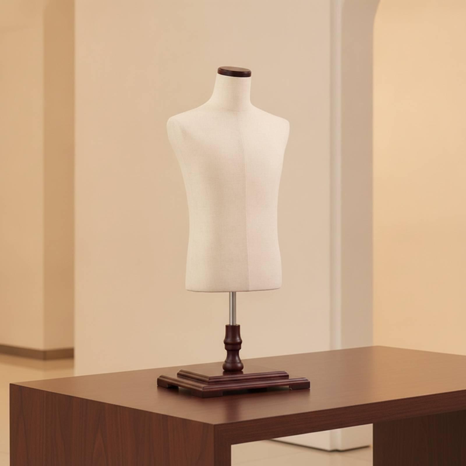 男性半身マネキン 布張り紳士服ディスプレイトルソー ドレスフ - Dress Form Mannequin のレビューと価格