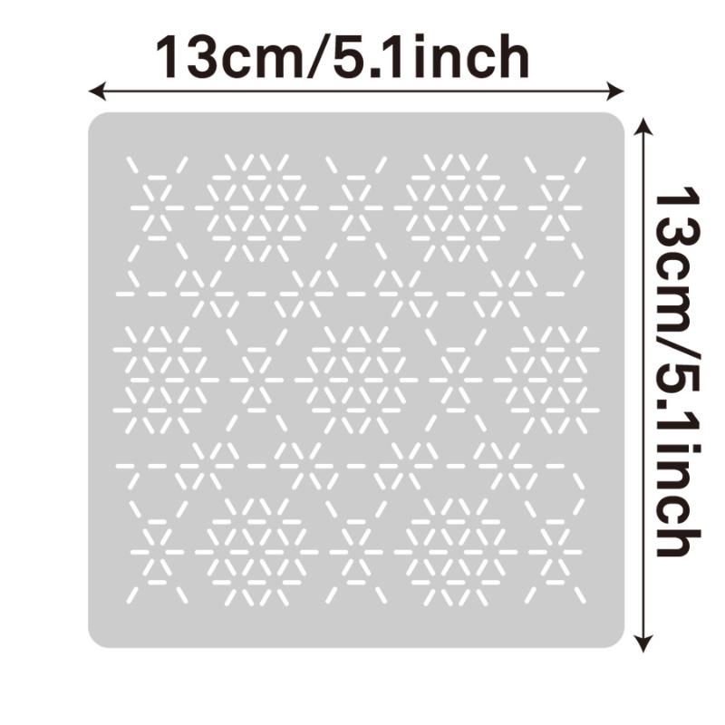 刺繍ステンシルテンプレートセット サシコ 再利用可能な手芸パ - Textile Sewing Patterns のレビューと価格