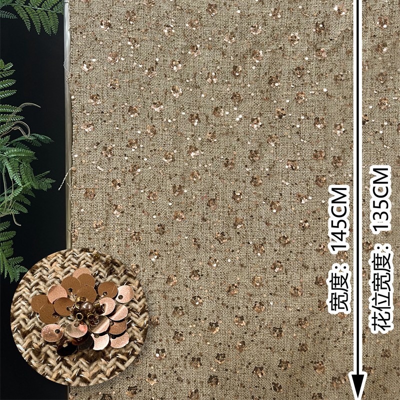 1ヤードの重工業用スパンコール刺繍生地、ドレス、バッグ、スー - Sewing Embroidery Fabric のレビューと価格