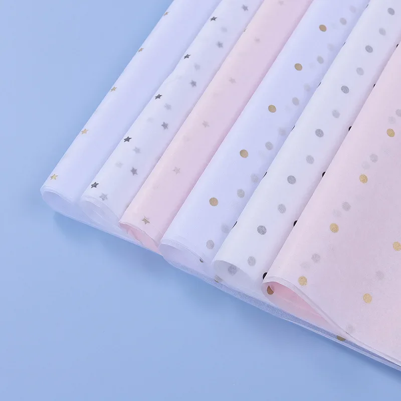 10 枚/ロット 50*70 センチメートルギフト包装紙 D - Pattern Tissue Paper のレビューと価格